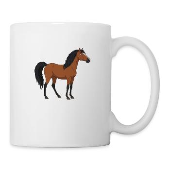 Konik horse real - Mug - white - Right