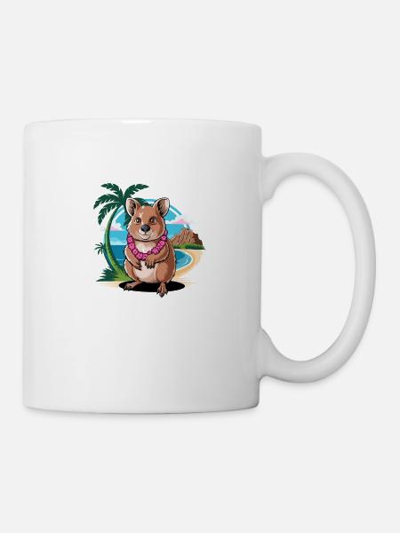 Tropical Quokka - Tasse - Weiß