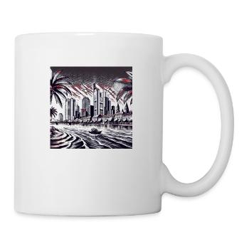 Frankfurt Fiction - Tasse - Weiß - Rechts