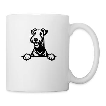 Airedale Terrier - Mug blanc - blanc - Droite