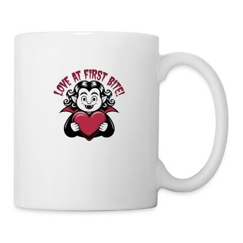 Liebe auf den ersten Bissen - Tasse - Weiß - Rechts