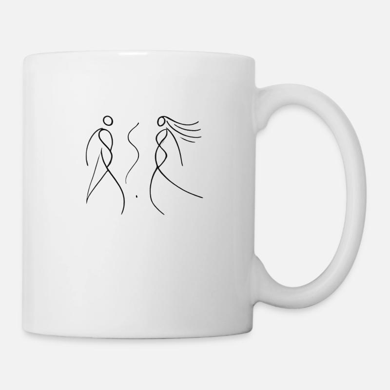 Lovers - Liebende - Mug - white