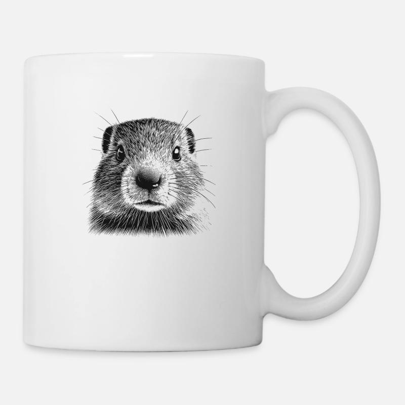 Murmeltier - Tasse - Weiß