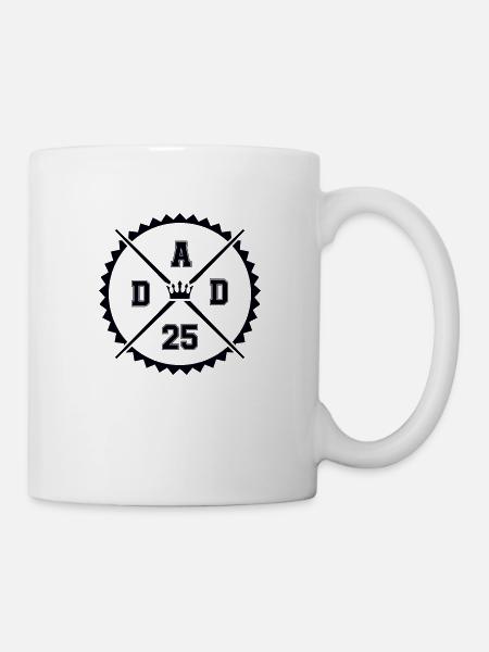 dad 25 - Tasse - Weiß
