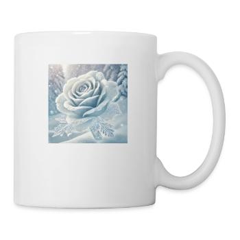 Schnee Rose - Tasse - Weiß - Rechts