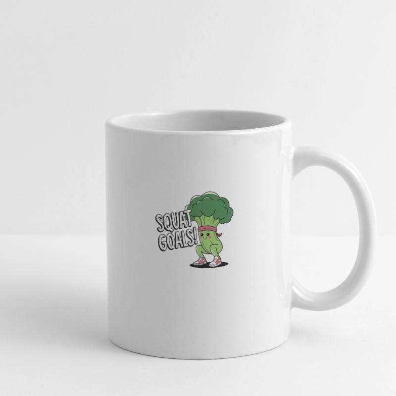 Objectifs de squat Mug blanc