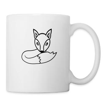 Fuchs Rotfuchs Wildes Tier Schlauer Wald Bewohner - Tasse - Weiß - Rechts