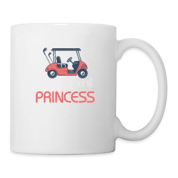 Golf Cart Princess Golfer Woman Girl - Tasse - Weiß - Rechts