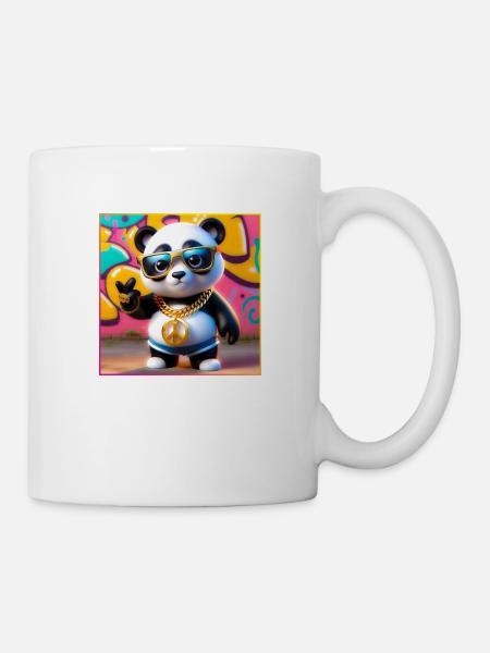 Coole Panda - Tasse - Weiß