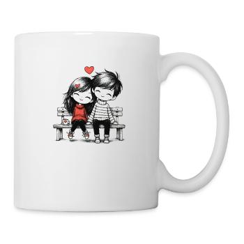 Süßes Paar Liebhaber - Tasse - Weiß - Rechts