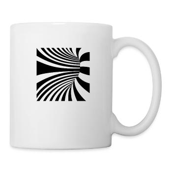 Hypnotic Black and White Art - Mug - white - Right