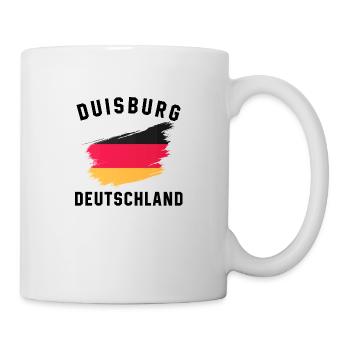 Drapeau de l’Allemagne - Design artistique en épinglettes - Mug blanc - blanc - Droite
