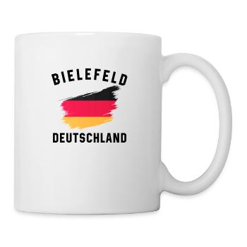 Germany Flag - Modern Brushstroke Design - Mug - white - Right