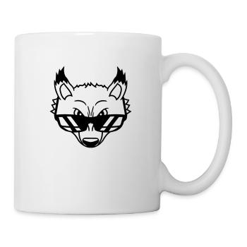 Renard Lunettes de soleil Cool Peeps High Evil Eye Fun - Mug blanc - blanc - Droite