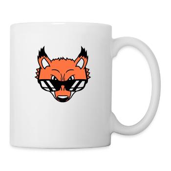 Renard Lunettes de soleil Cool Peeps High Evil Eye Fun - Mug blanc - blanc - Droite
