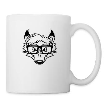 Fuchs Nerd Hornbrille Geek Schlau Intelligent Cool - Tasse - Weiß - Rechts