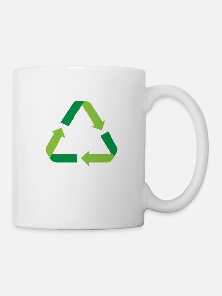 Recycling - Tasse - Weiß