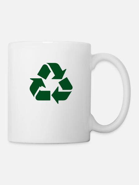 Recycling - Tasse - Weiß