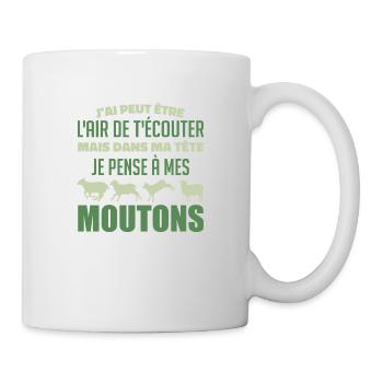 I think of my sheep - Mug - white - Right