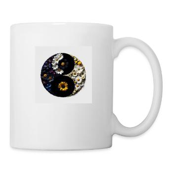 Ying Yang Flowers - Mug - white - Right