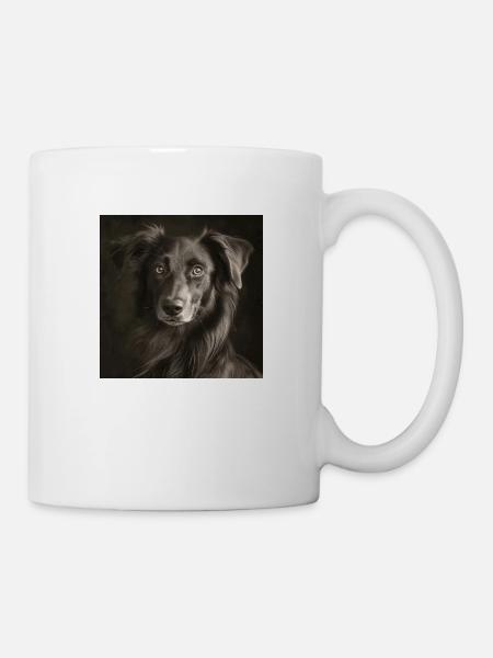 Animaux noirs - Chien mignon - Mug blanc - blanc