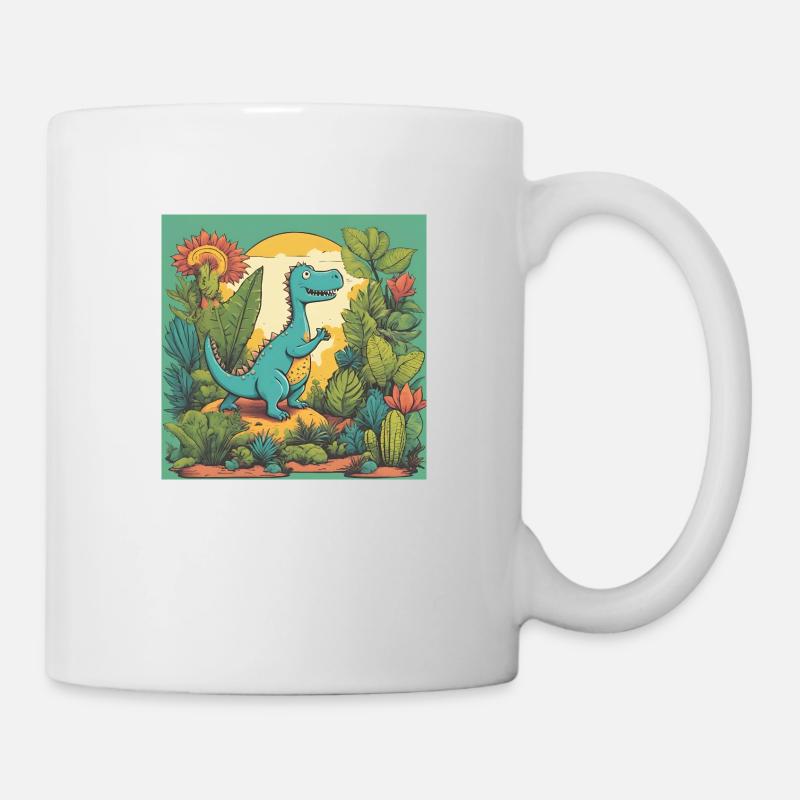 Drôle de dinosaure - Mug blanc - blanc