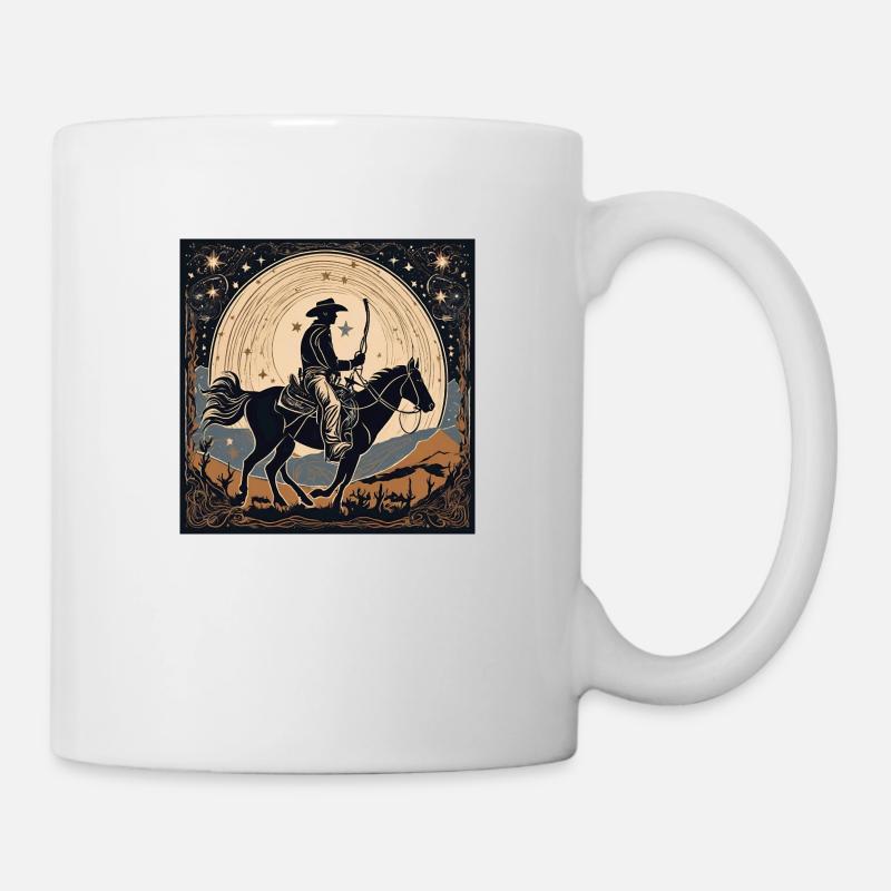 Conception de cow-boy - Mug blanc - blanc