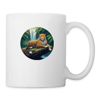 Jaguar dans la jungle - Mug blanc - blanc - Droite