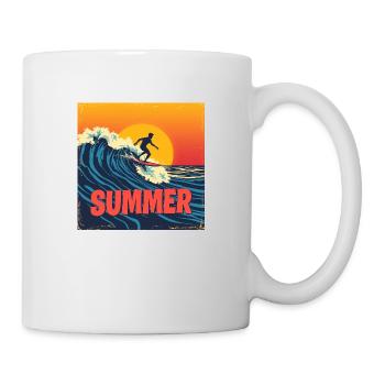 Summer Time - Tasse - Weiß - Rechts
