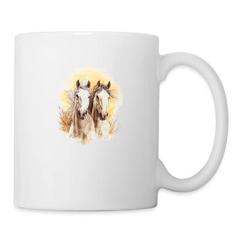 Horses Horses - Horse Horse - Rider Rider - Mug - white - Right