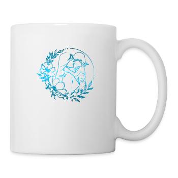 Mama liebt dich Mama Blumen Frauen Valentinstag - Tasse - Weiß - Rechts