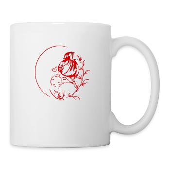 Mama liebt dich Mama Blumen Frauen Valentinstag - Tasse - Weiß - Rechts