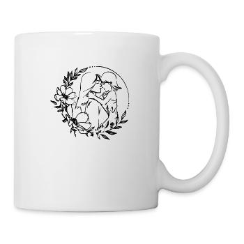 Mama liebt dich Mama Blumen Frauen Valentinstag - Tasse - Weiß - Rechts