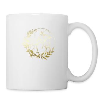 Mama liebt dich Mama Blumen Frauen Valentinstag - Tasse - Weiß - Rechts
