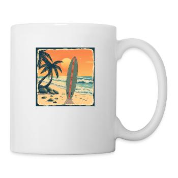 Endless Summer – Retro Surf Vibes - Tasse - Weiß - Rechts