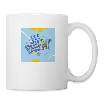 "Bee Patient Motivational Cute Design" - Mug - white - Right