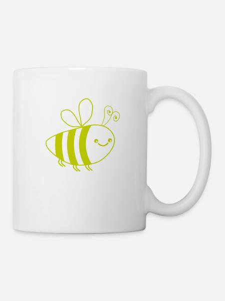 biene - Tasse - Weiß