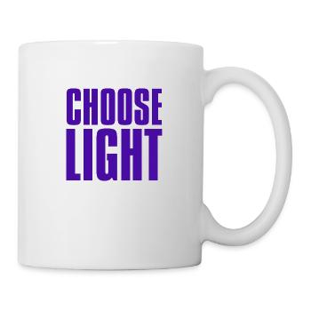 Choisissez la lumière - Mug blanc - blanc - Droite