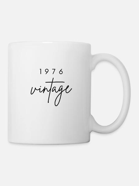 Anniversaire 1976 vintage - Mug blanc - blanc