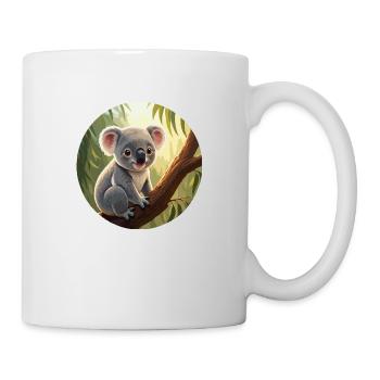 Koala ours dans l’arbre - Mug blanc - blanc - Droite