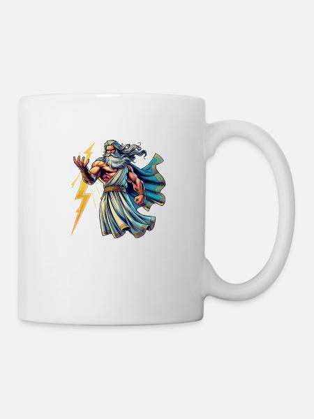 Bande dessinée Zeus - Mug blanc - blanc