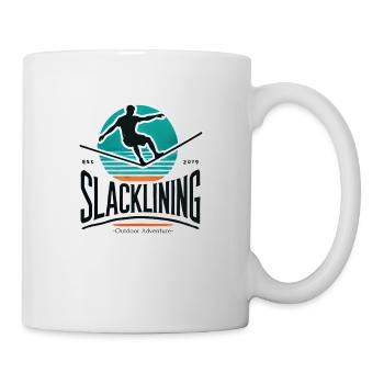 Slackline Slacklife Slacklining - Balance-Profi - Mug blanc - blanc - Droite