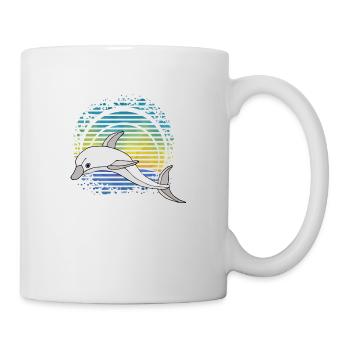 Delfin - Tasse - Weiß - Rechts