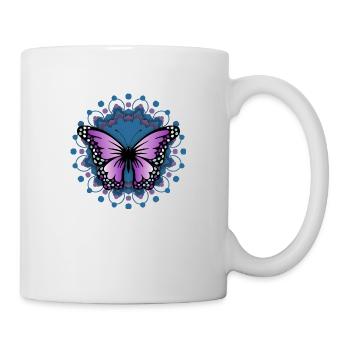 Papillon - Mug blanc - blanc - Droite