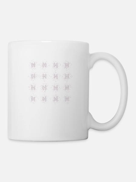 Lila muster - Tasse - Weiß