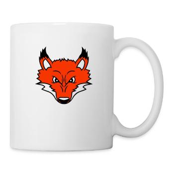 Renard, Mauvais œil, Dangereux, Renard roux, Animal sauvage - Mug blanc - blanc - Droite