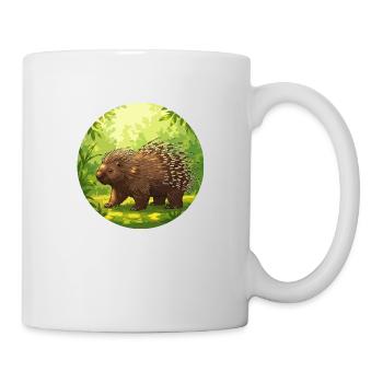 Porc-épic au soleil - Mug blanc - blanc - Droite