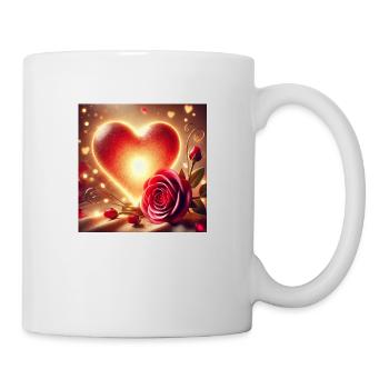 Liebe und lieb - Tasse - Weiß - Rechts