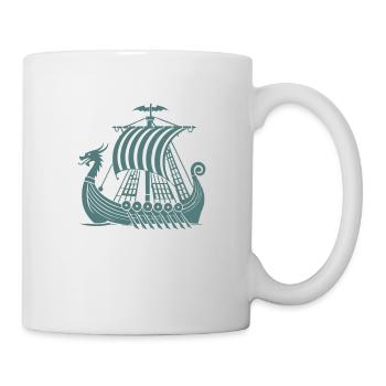 Navire Viking 1 - Mug blanc - blanc - Droite
