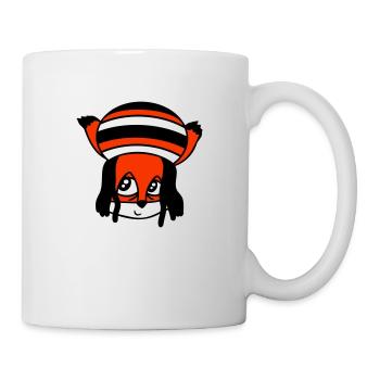 Fox Raggae Jamaica Hat Rasta Curls Chill Hat - Mug - white - Right